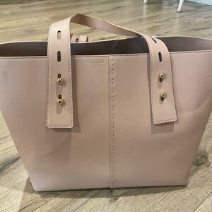 Frame Denim Blush Leather Tote